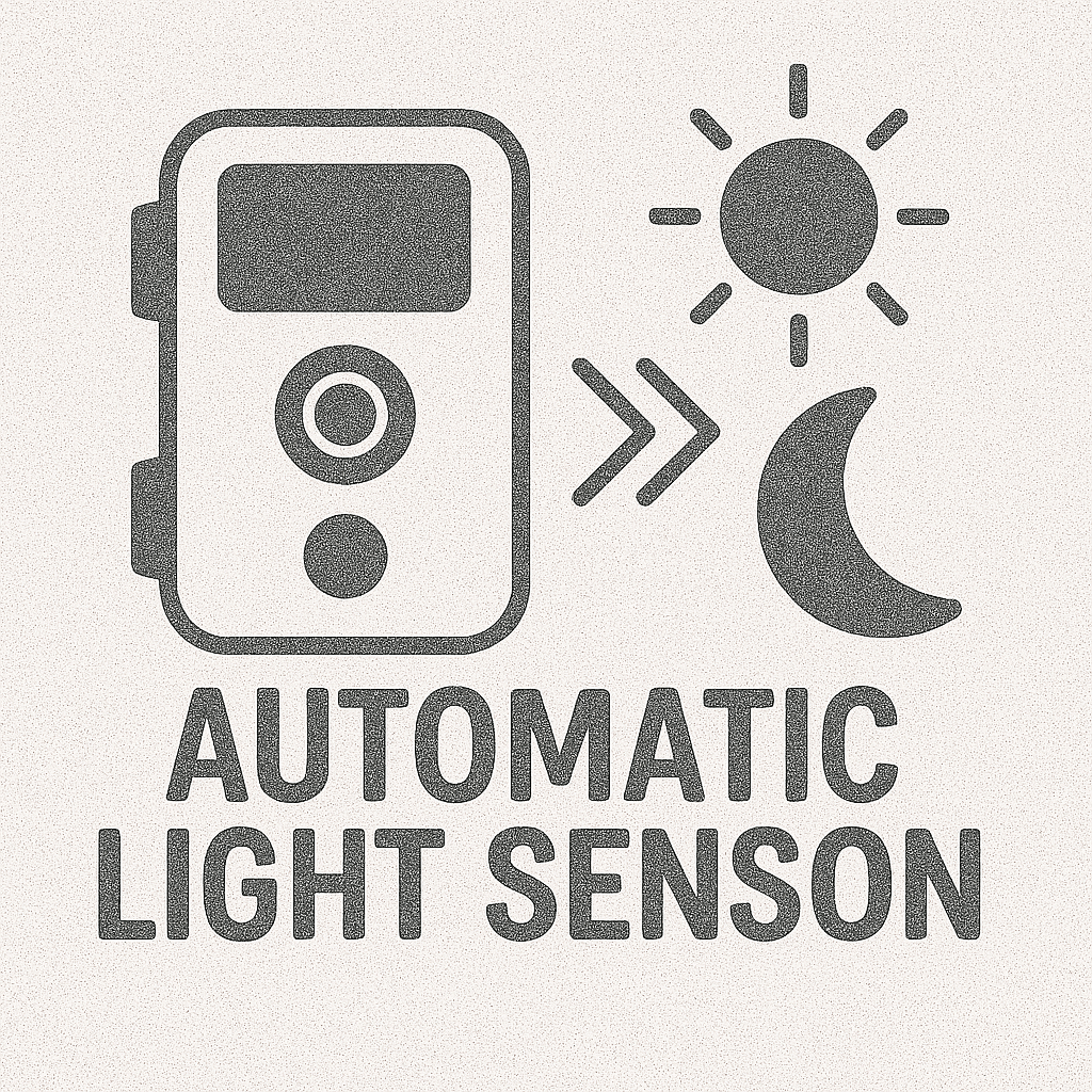 Automatický světelný senzor ve fotopastech