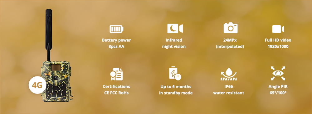 Wachman Rio4G lesní kamera